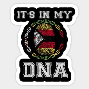 Zimbabwe  It's In My DNA - Gift for Zimbabwean From Zimbabwe Sticker